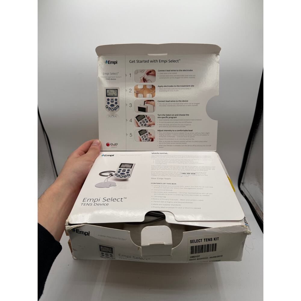 Empi Select TENS Device Digital Pain Management System Kit with Leads & Box - Picture 3 of 5